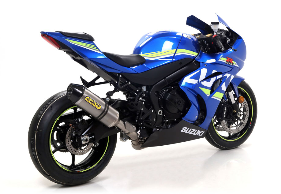 Suzuki GSXR1000 2017-2021 ARROW Titanium / Carbon silencer - FREE