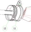 ARROW Stainless Steel Silencer Clamp / Strap