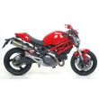 Ducati Monster 696 08-11 Pair of ARROW titanium + carbon fibre race silencers