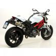 Ducati Monster 796 10-11 Pair of ARROW titanium + carbon fibre race silencers