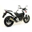 Honda CB500F 2013 Full ARROW Exhaust System with Road approved X-Kone Nichrom / Carbon silencer