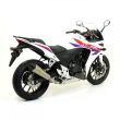 Honda CBR500R 2013 Full ARROW Exhaust System with Road approved X-Kone Nichrom / Carbon silencer
