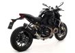 Ducati Monster 1200R 2016-2019 ARROW Dark Aluminium / Carbon silencer