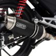 Honda CB125F 2015-2016 ARROW Exhaust with Dark Aluminium silencer inc CAT
