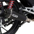 Honda CB125F 2015-2016 ARROW Exhaust with Dark X-Kone silencer inc CAT