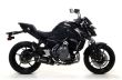 Kawasaki Z650 2017 ARROW Exhaust with Dark Aluminium / Carbon silencer (retains cat.) 