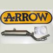 Honda NX650 Dominator 87-93 ARROW Single stainless steel road approved silencer