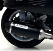 Piaggio VESPA GTS 125i.e. 2017-2018 ARROW Exhaust - Urban Dark Aluminium Silencer