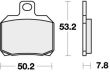 SBS 730RQ - CARBON TECH Rear Brake Pads - Ducati 899 | 959 | 1199 | 1299 | V2 | V4 Panigale