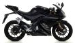 Yamaha YZF-R125 2017-2018 Full ARROW Exhaust with Nichrom Dark Pro-Race Silencer