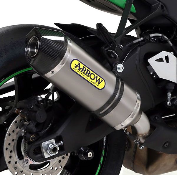 Kawasaki ZX-10R 2016 ARROW Titanium/Carbon Silencer Removes Cat