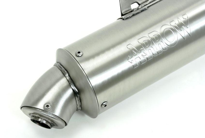 Honda XRV750 Africa Twin 93-95 ARROW Stainless steel road approved silencer 