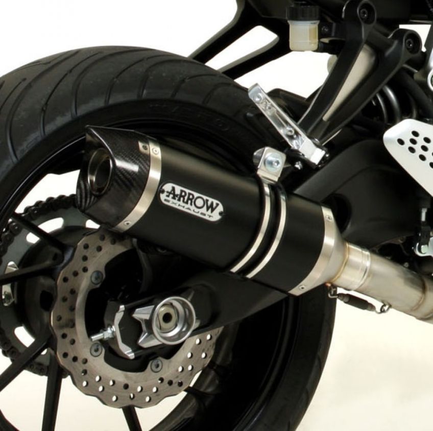 Yamaha MT-07 2014-2020 Full ARROW Exhaust system with Dark Line Aluminium / Carbon silencer