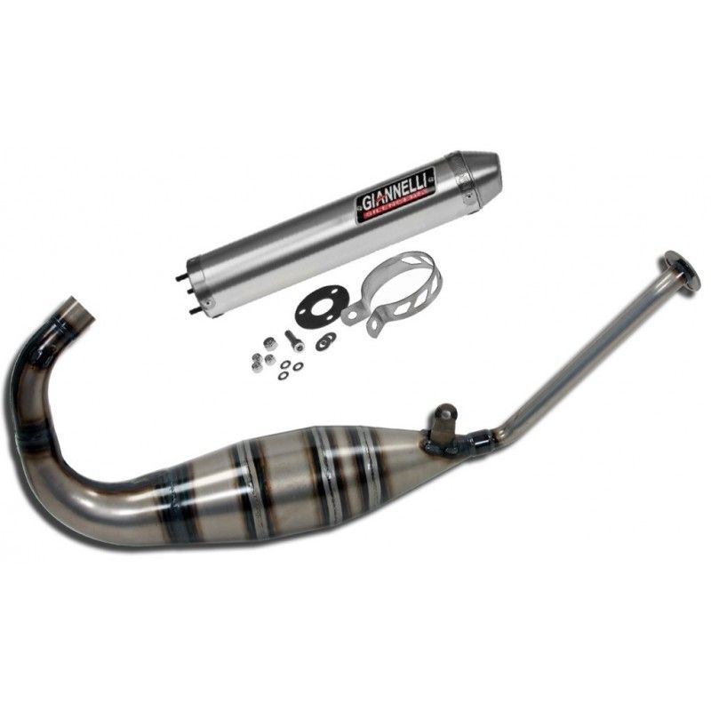 APRILIA RS125 1994-2014 Full GIANNELLI Exhaust System with Aluminum silencer 