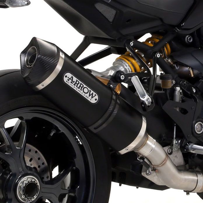 Ducati Monster 1200R ARROW Dark Aluminium silencer