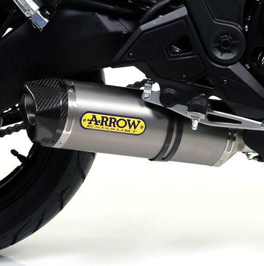 Kawasaki Versys 650 2015-2016 Full ARROW Exhaust system - Titanium / Carbon silencer