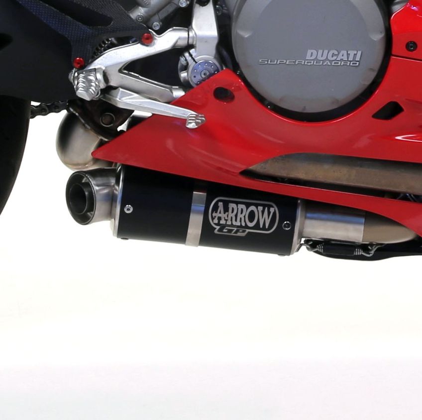 Ducati 899 Pair of ARROW GP2 Dark silencers