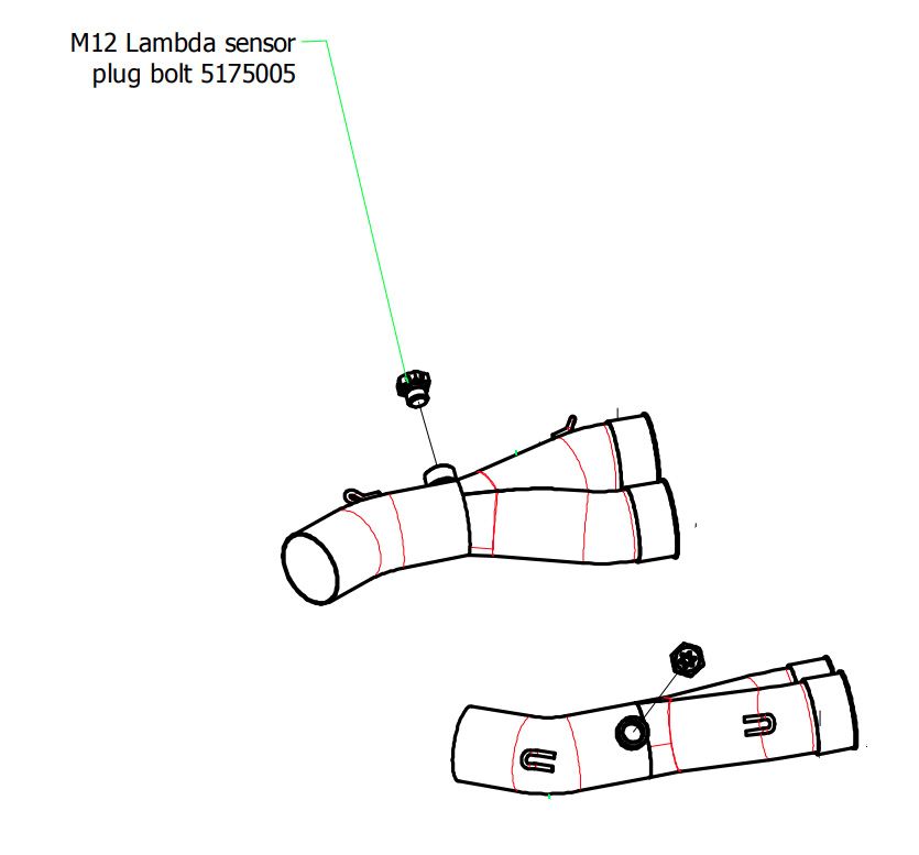ARROW Lambda / Oxygen Sensor Blanking Plug Bolt Small M12