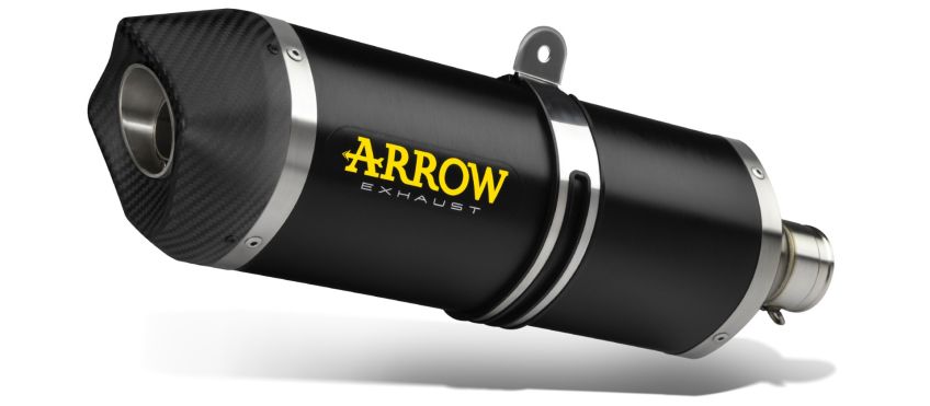 ARROW Dark Aluminium Carbon road approved Silencer