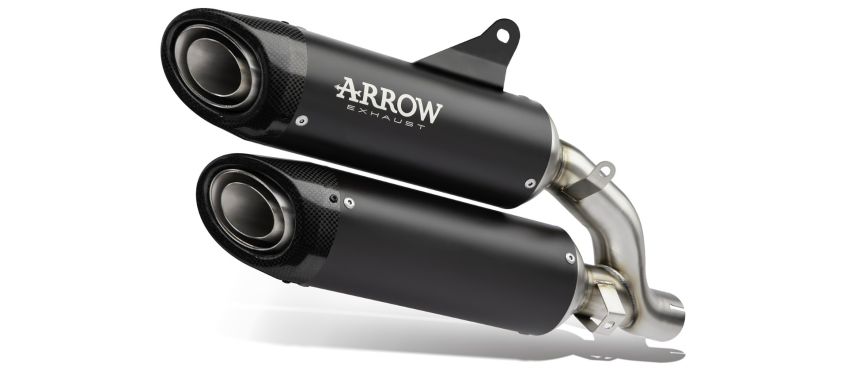 ARROW Dark Titanium Double Silencers