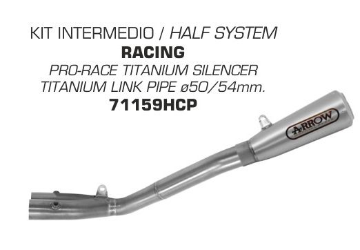 Yamaha MT-10 2016-2020 ARROW Titanium Half Race Exhaust