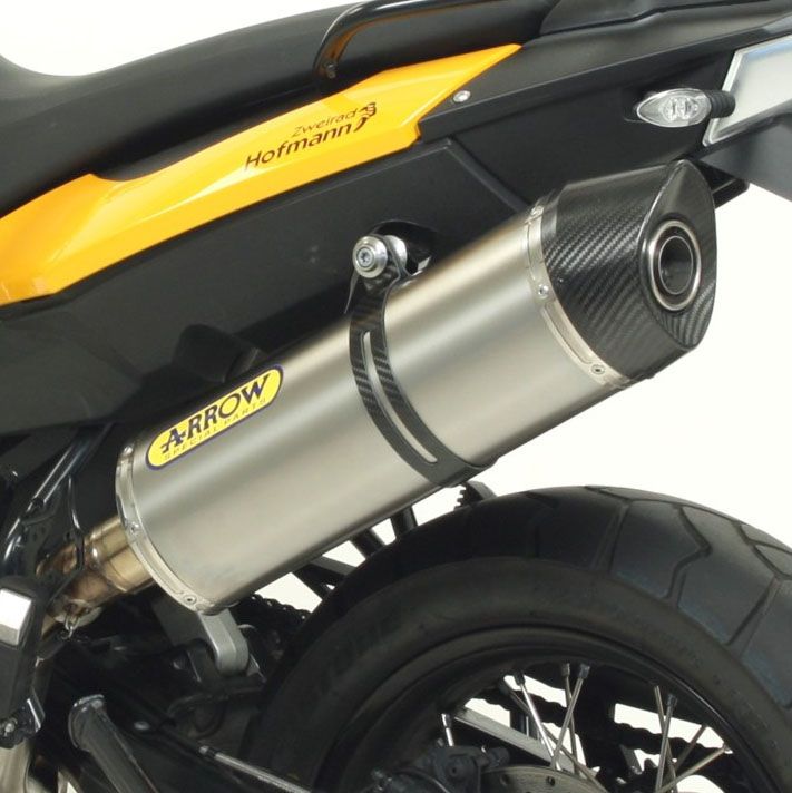 BMW F800 GS 08-16 ARROW Titanium/carbon road approved silencer 