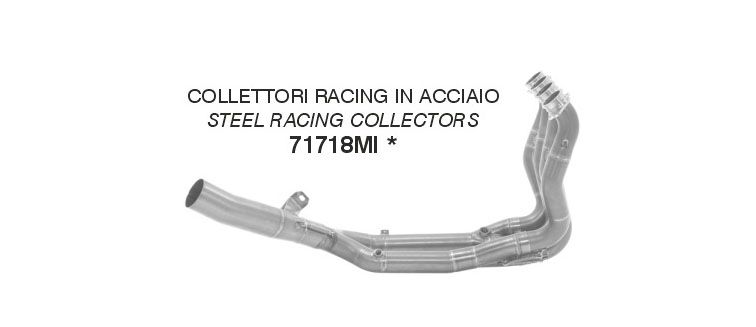 BMW S1000RR 2019-2023 ARROW Stainless Steel Racing Exhaust Collectors 