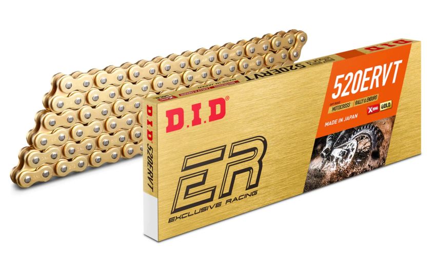 DID 520 ERV Motorcycle Road Race Gold Chain