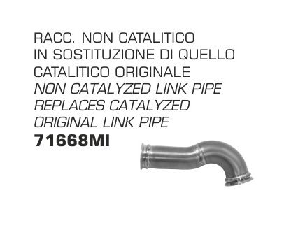 KTM RC125 2017-2018 ARROW link pipe - Removes CAT