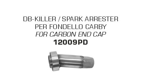Yamaha Tenere 700 ARROW dB Killer / Spark arrester - ARROW silencers with carbon end cap