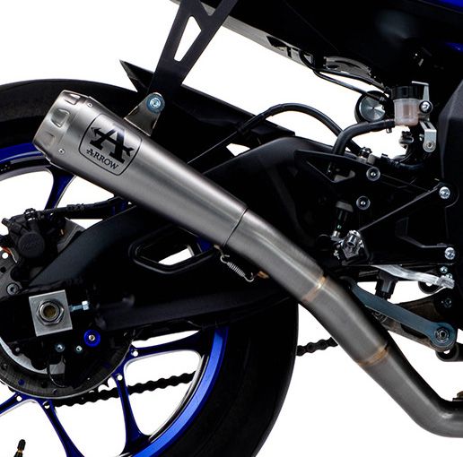 Yamaha YZF-R1 2020-2021 ARROW Half Race Titanium Exhaust System - Pro Race Silencer