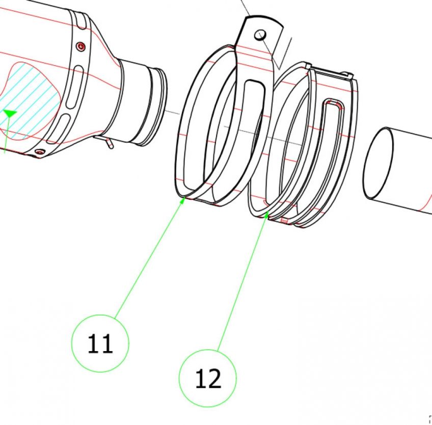 ARROW Stainless Steel Silencer Clamp / Strap
