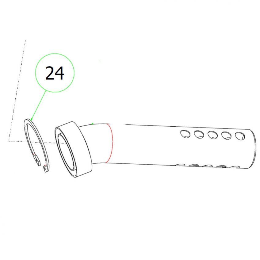 ARROW Baffle Retaining Circlip #1 - 38mm