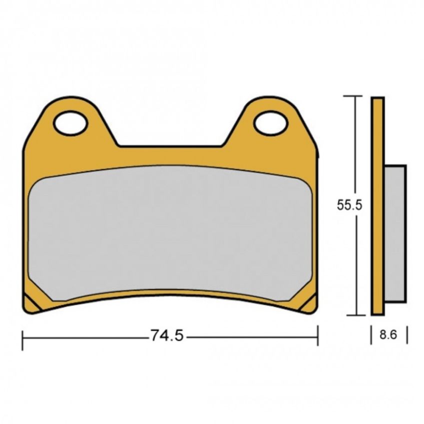 Brembo Z04 Front Brake Pads 107.6708.23