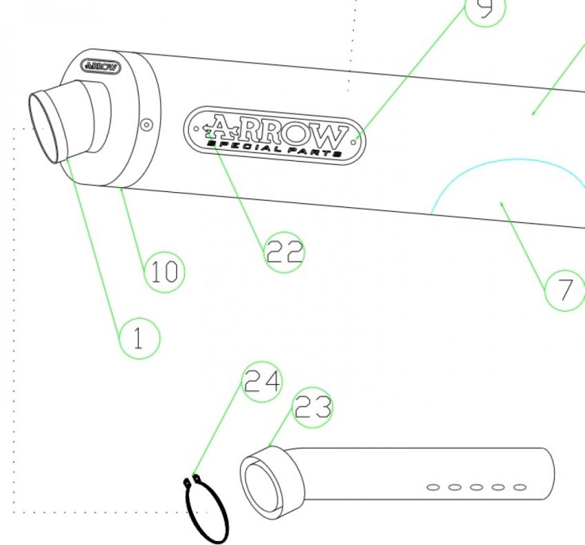 Triumph 675 Daytona 06-09 ARROW DB Killer / Baffle NO LONGER AVAILABLE