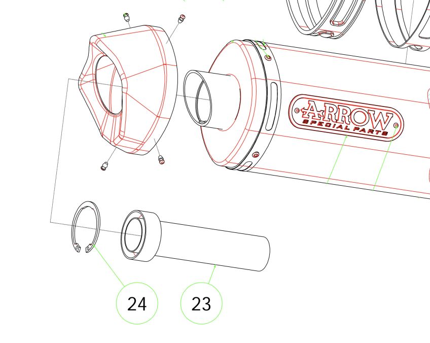 Aprilia TUONO V4 2011-2018 ARROW Silencer Baffle | db Killer