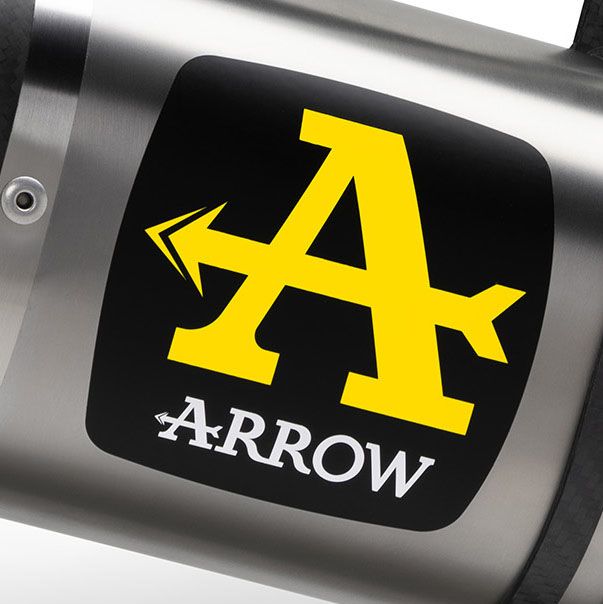 New ARROW Foil Sticker | Black and Yellow | Heat Resistant Badge - Square