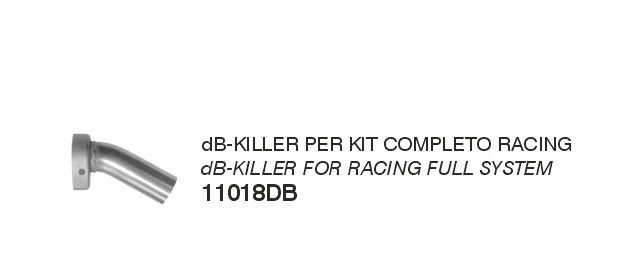 Arrow Veloce Silencer dB Killer ø38mm