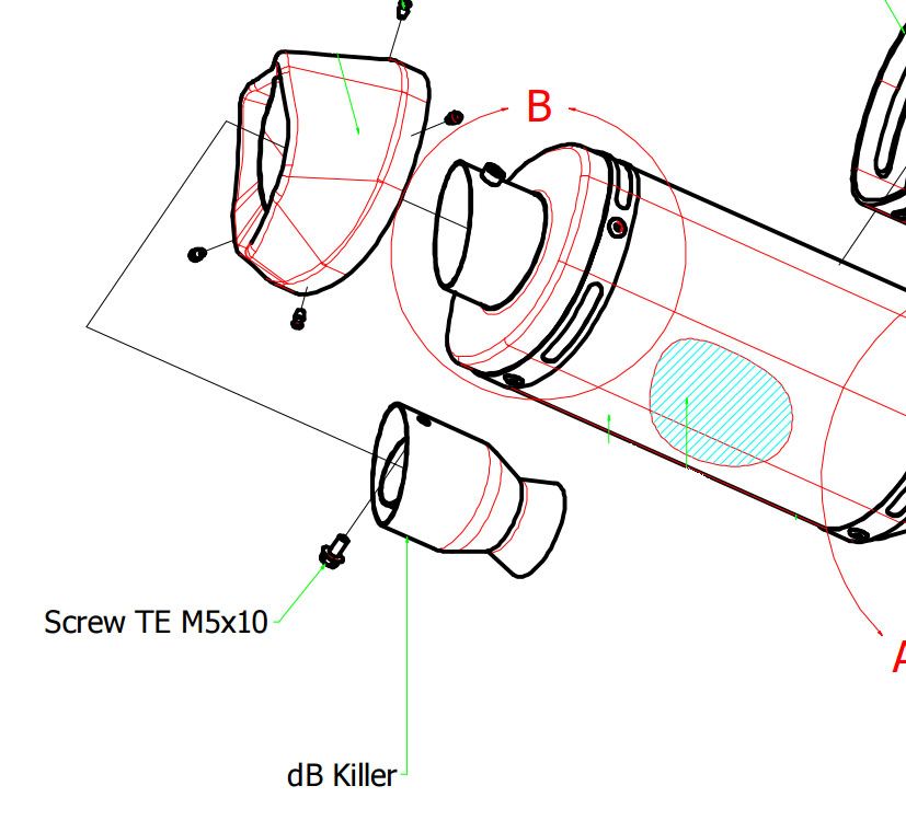 Kawasaki ZX-10RR ARROW Race Silencer Baffle