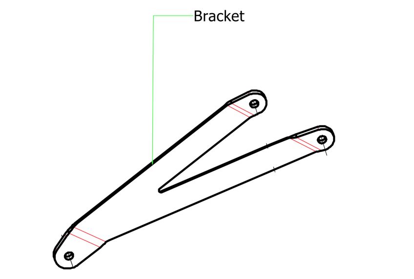 BMW S1000RR 2009-2018 Replacement ARROW Silencer Hanger Bracket