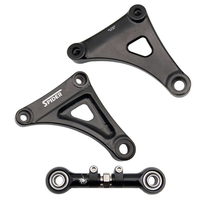 Ducati V2 SPIDER Adjustable Rear Shock Linkage - RACE USE