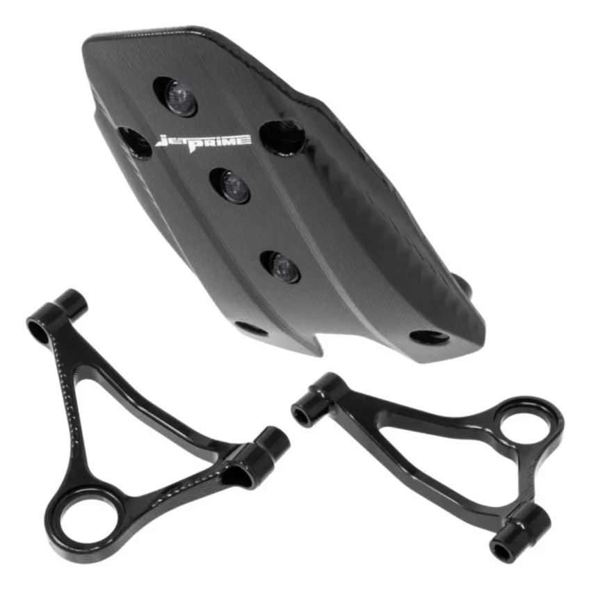 Ducati V4 Panigale Jetprime License plate holder removal cover + Akrapovič exhaust brackets kit
