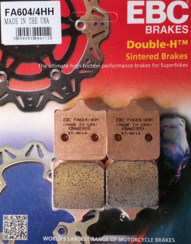 EBC GPFAX Sintered Race Brake Pads GPFAX604/4HH- BMW S1000RR  2009-2018