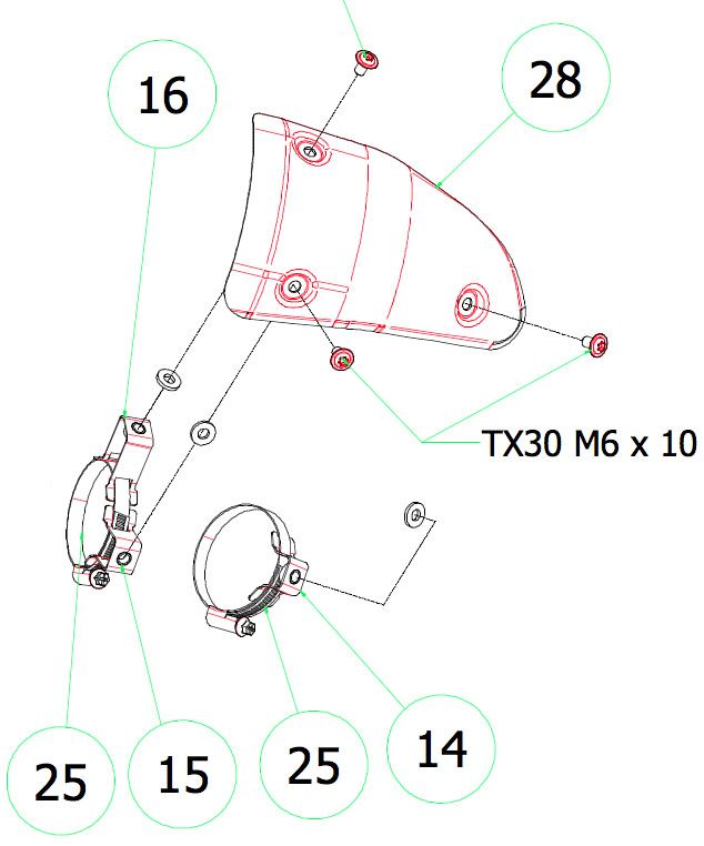KTM 1290 Super Adventure 2015-2018 | 1190 Adventure 2013- 2016 | 1050 Adventure 2015-2016 Arrow Replacement Heat Shield