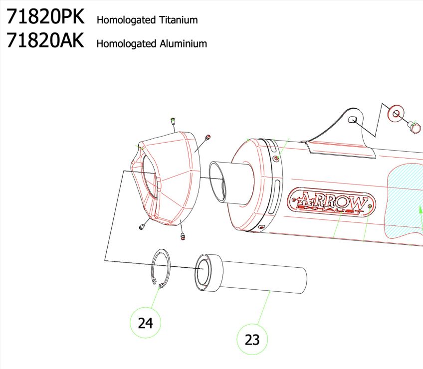 KTM 1290 SUPER DUKE R ARROW Race Tech Silencer Baffle | db Killer