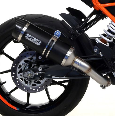 KTM 125 Duke 2017 ARROW Dark Aluminium / Carbon Silencer
