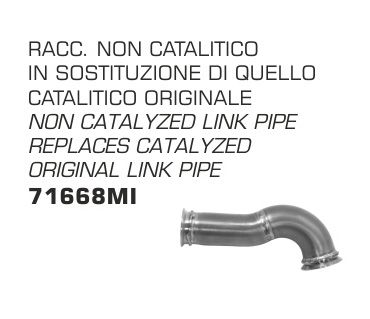 KTM 125 Duke 2017 ARROW Decat Link Pipe