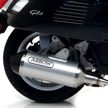 Piaggio VESPA GTS 125i.e. 2017-2018 ARROW Exhaust - Urban Aluminium Silencer