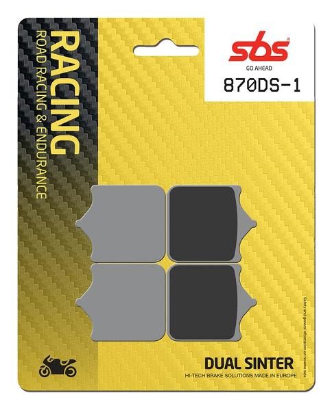 SBS 870DS Dual Sinter Front Brake Pads - BMW S1000RR 2009-2018