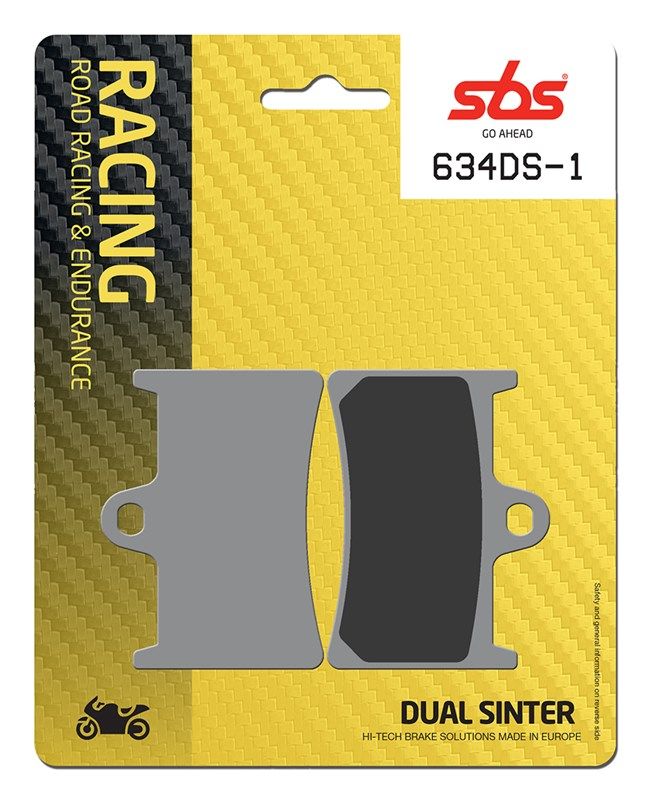 SBS 634DS Dual Sinter Front Brake Pads - Yamaha YZF-R1 2015+ | YZF-R6 2017+